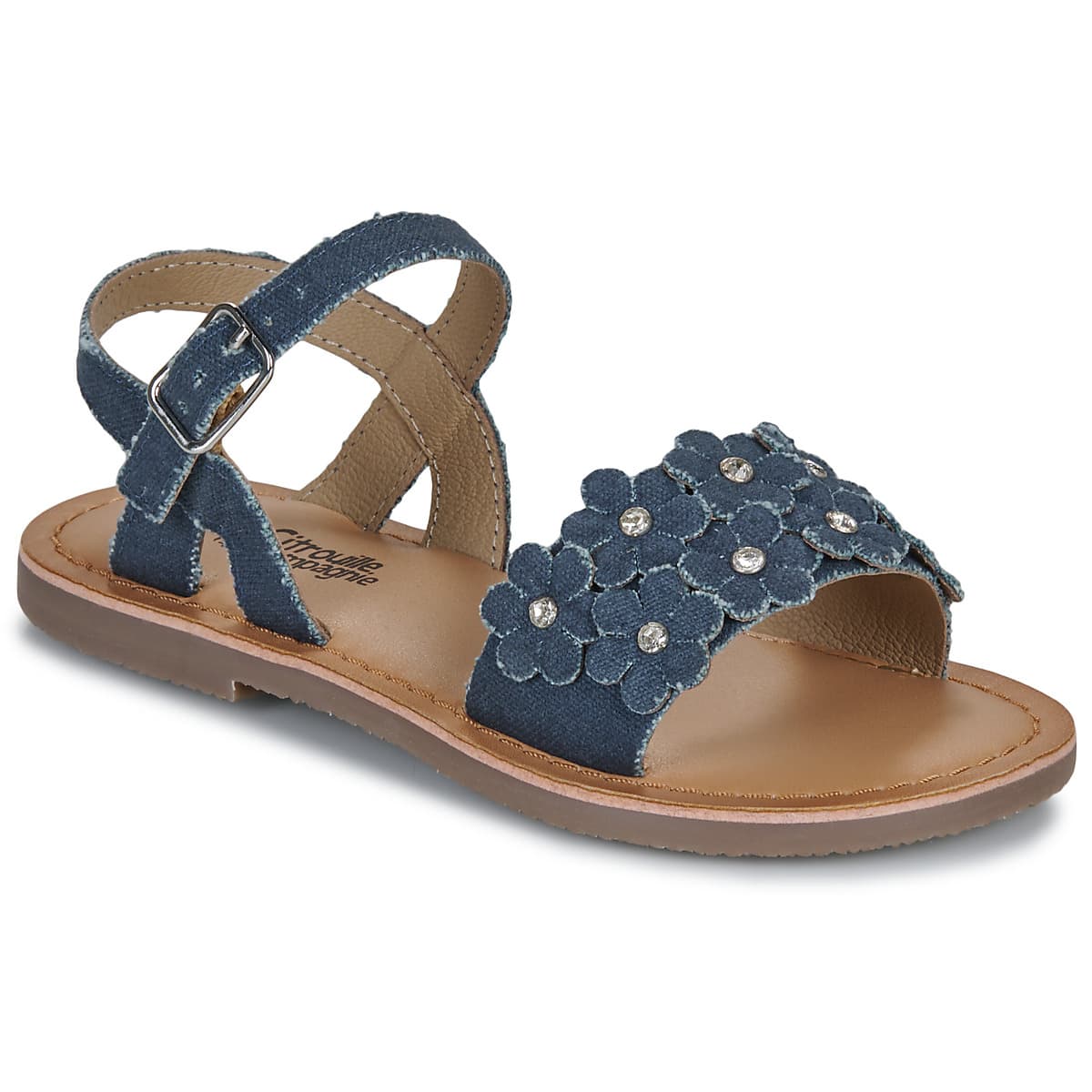 Σανδάλια χωρίς τακούνι Citrouille et Compagnie FLEURS