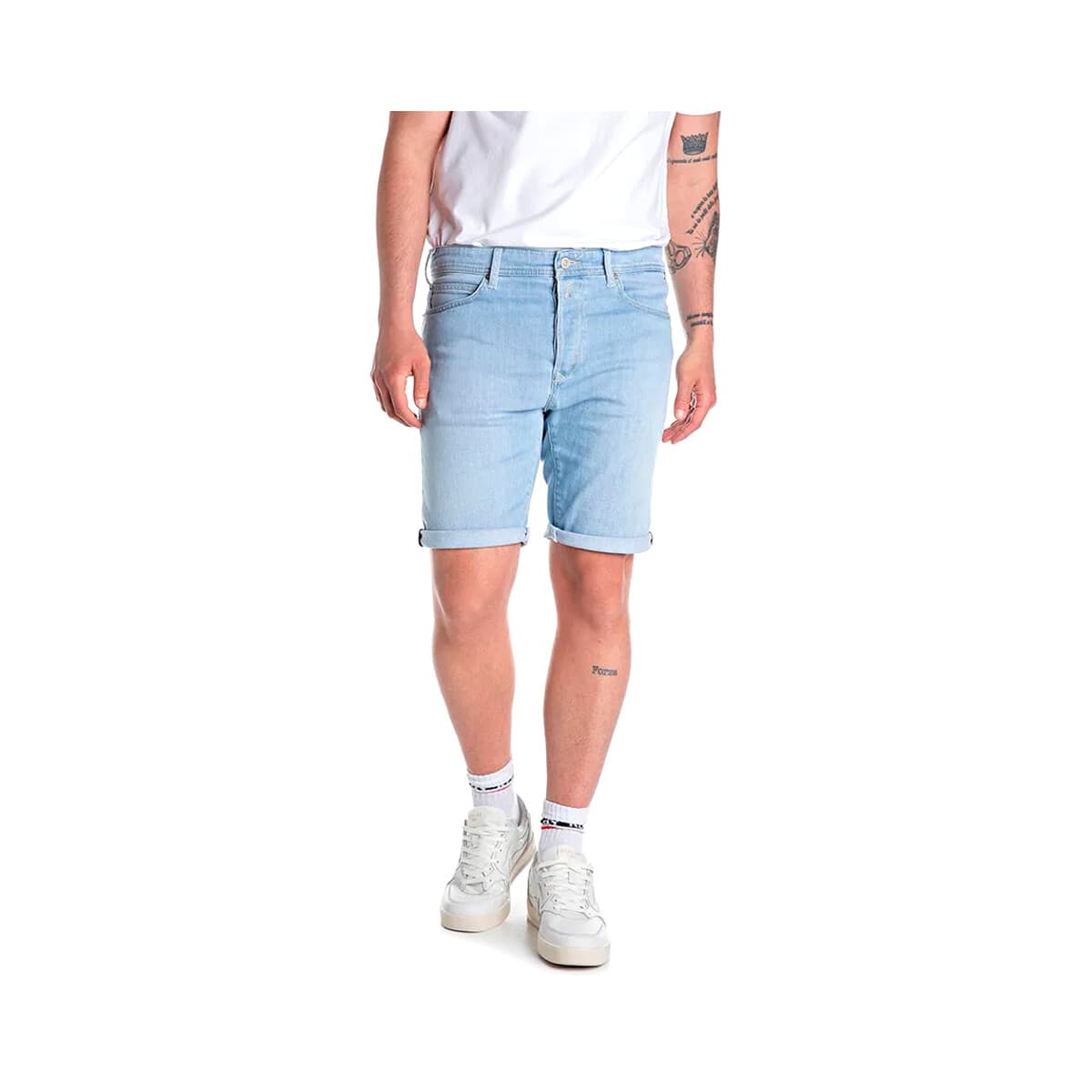 Shorts & Βερμούδες Replay DENIM TAPERED FIT BERMUDA MEN