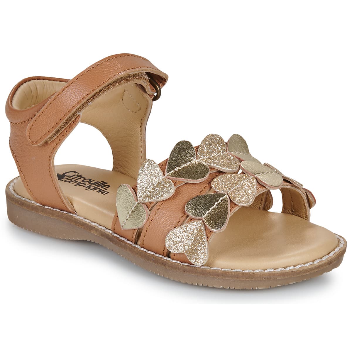 Girls' Sandals Citrouille et Compagnie Brown