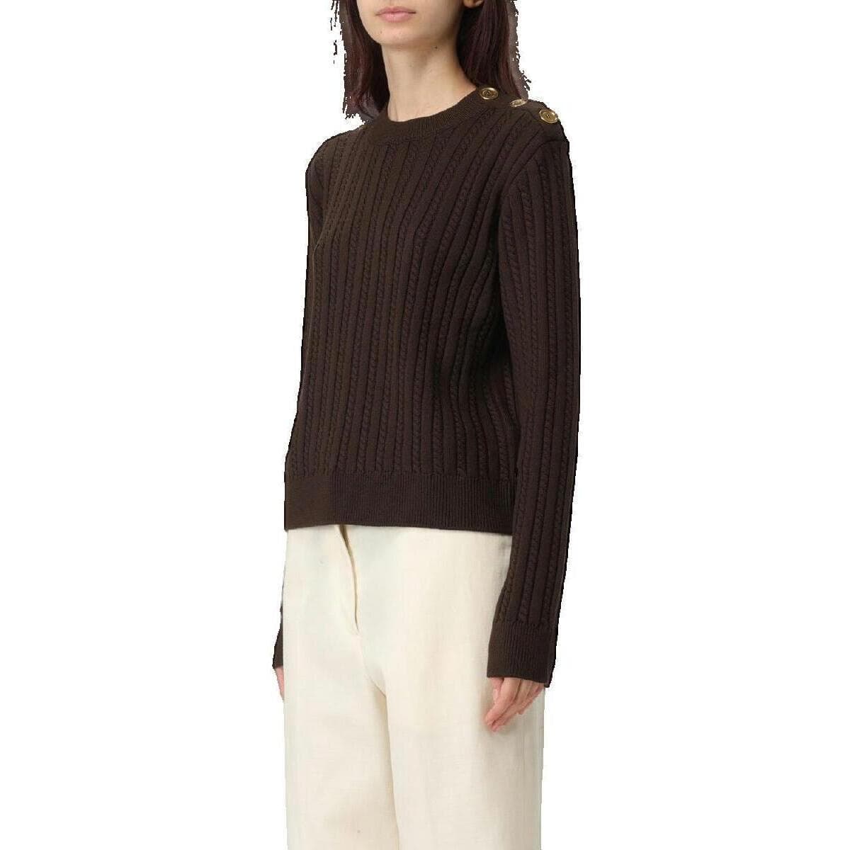 Πουλόβερ Golden Goose Sweat-shirt Golden Goose en laine tricot cable marron