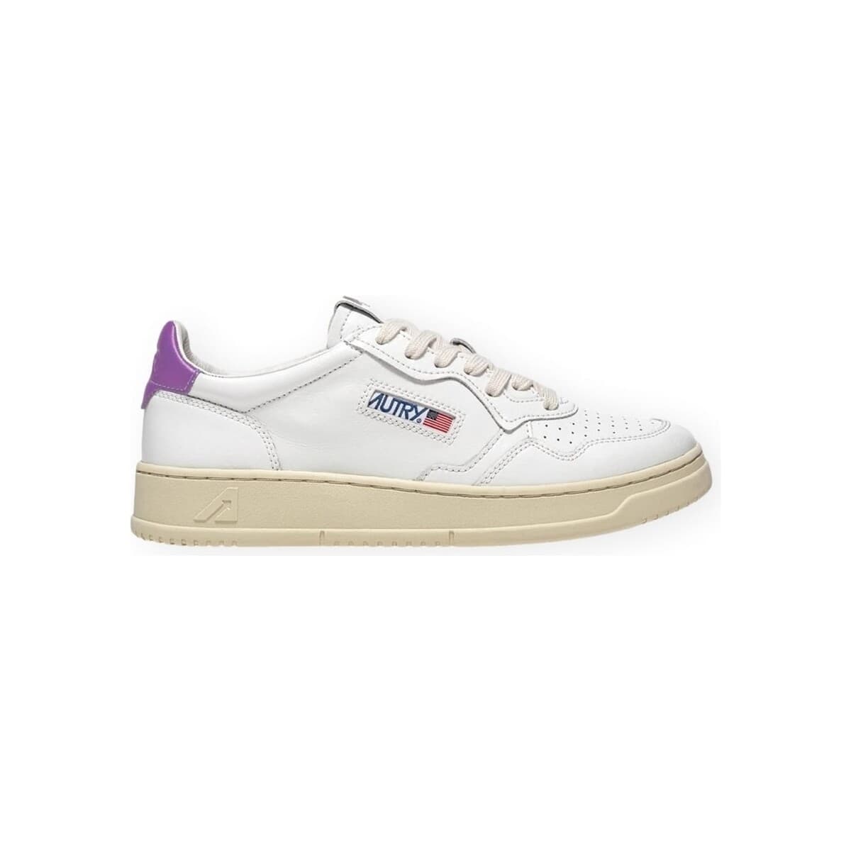Xαμηλά Sneakers Autry Medalist Low Leather W - White/Dewberry