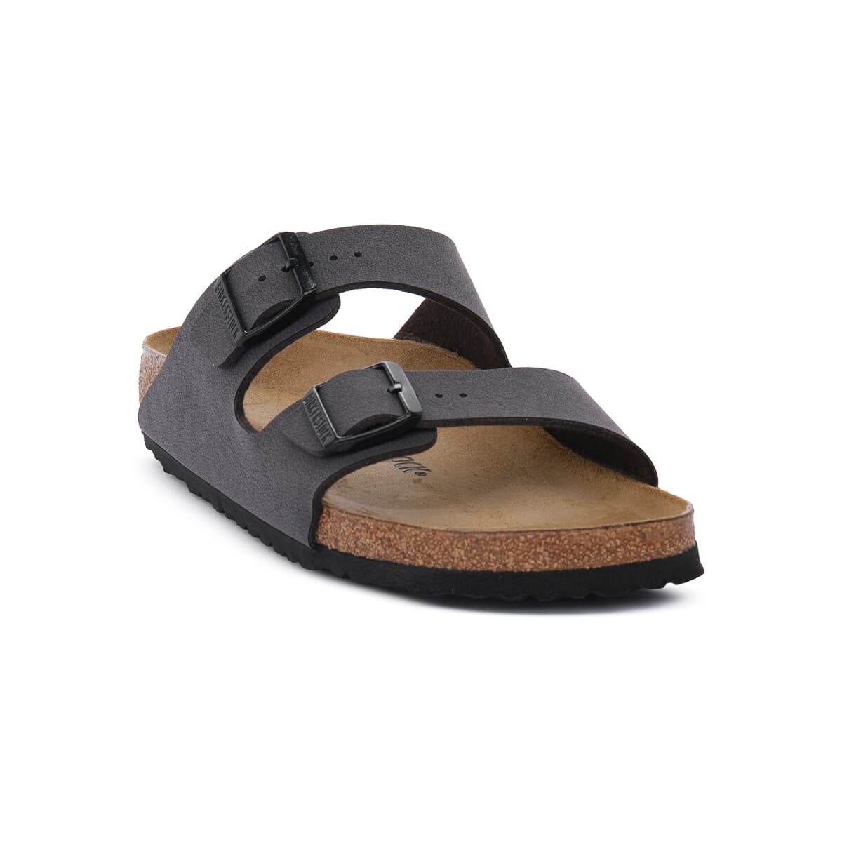 Σανδάλια χωρίς τακούνι BIRKENSTOCK ARIZONA VELVET GREY CALZ S