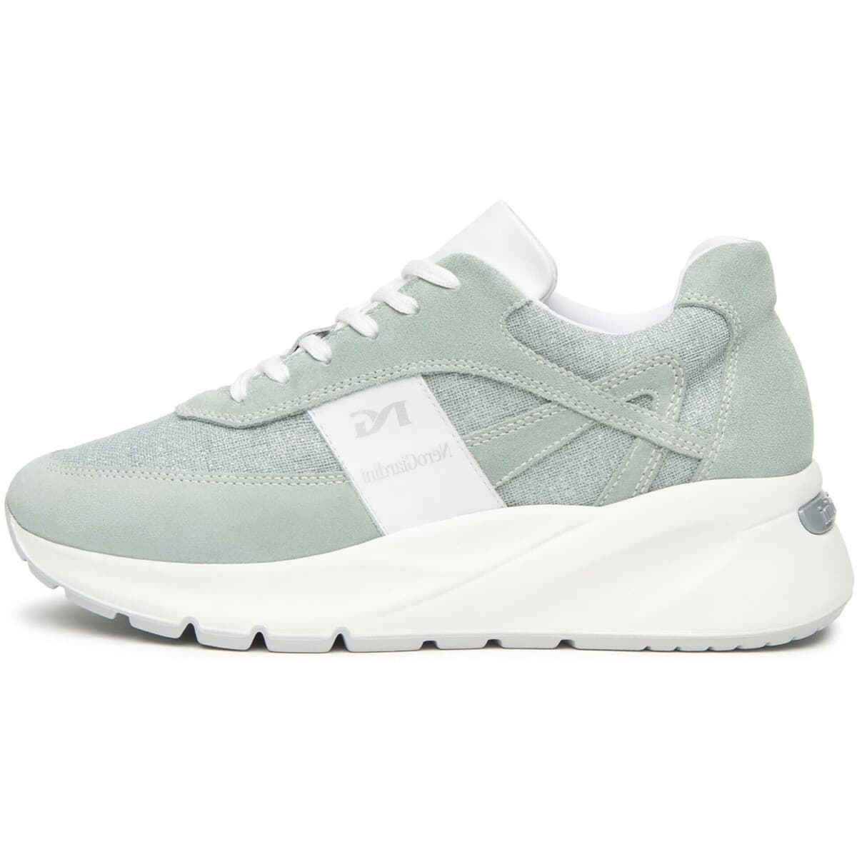 Xαμηλά Sneakers NeroGiardini Velour T.Lino Lurex 06 Aspa Skipper Pu.Bide