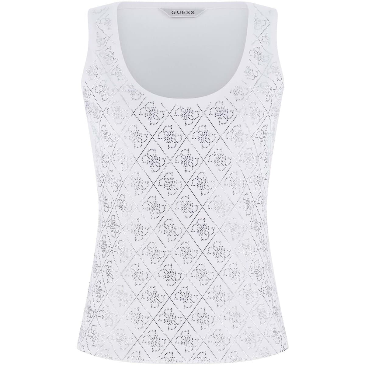 Αμάνικα/T-shirts χωρίς μανίκια Guess Sl 4G Allover Tank Top