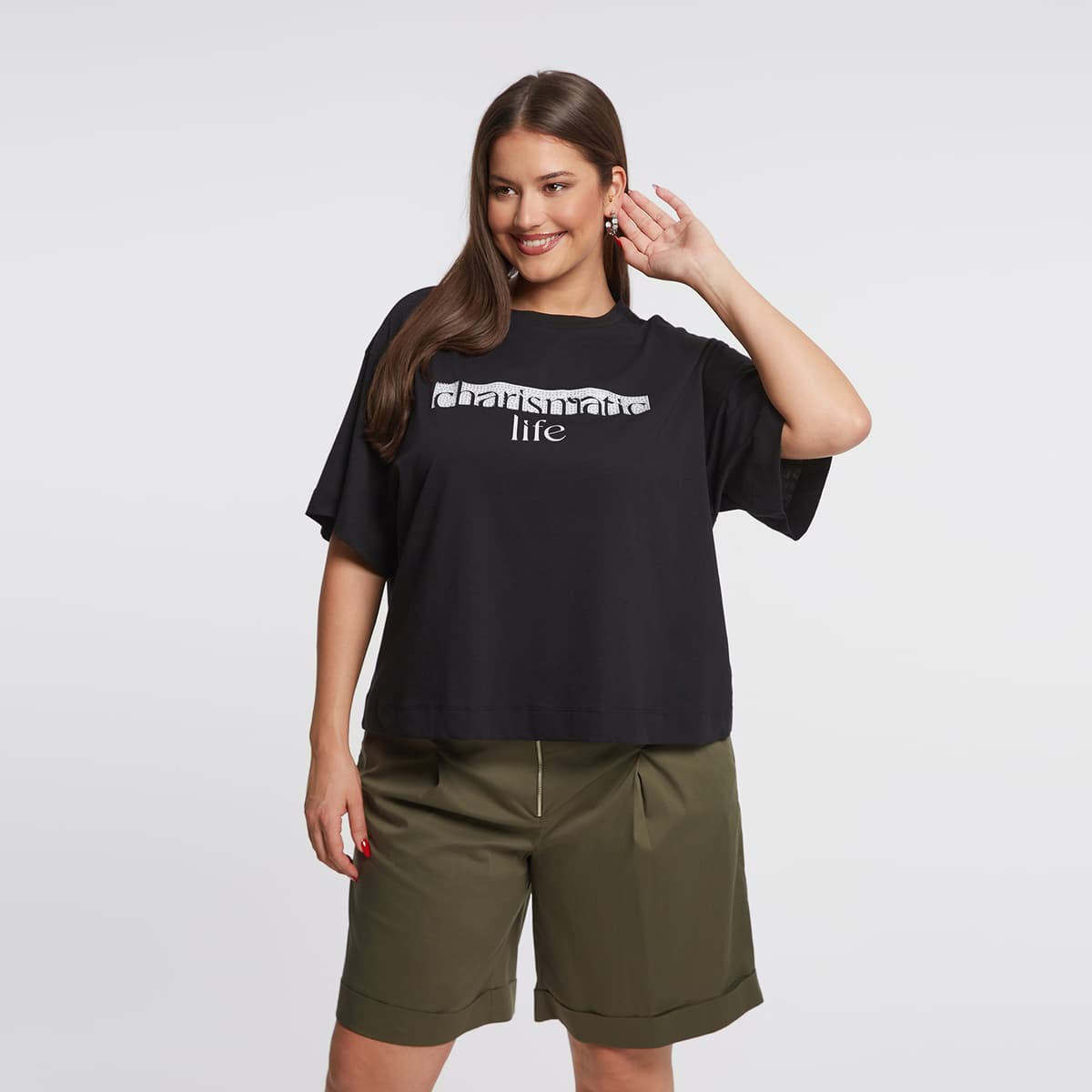 Βαμβακερή μπλούζα t-shirt "Charismatic Life"