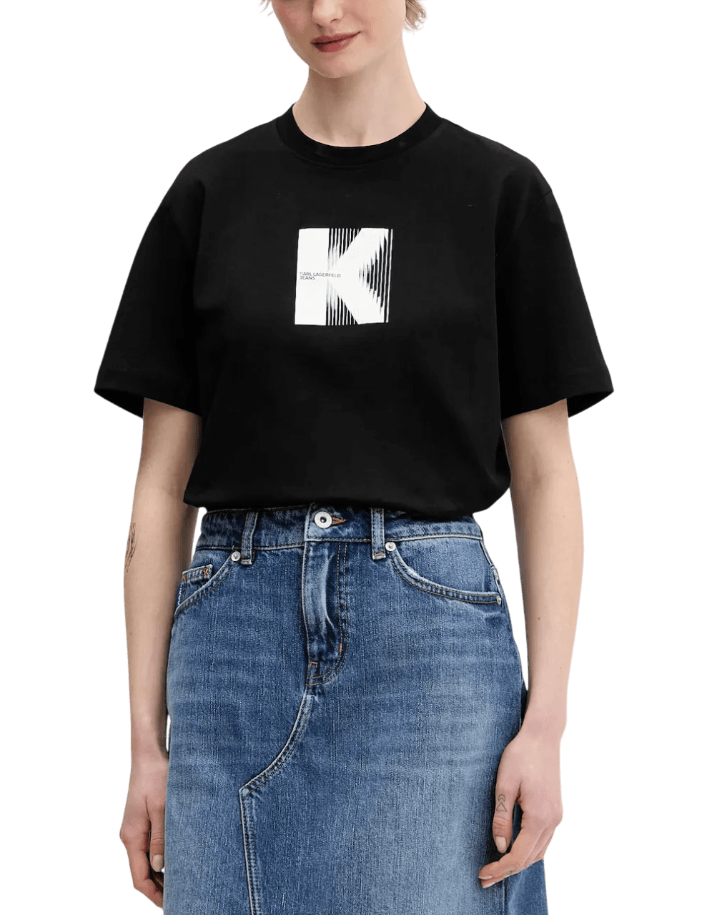 Women's T-Shirts Karl Lagerfeld Black