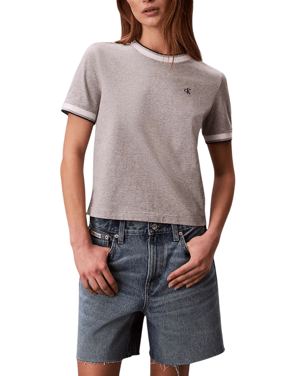 Γυναικείο T-shirt Γκρι Calvin Klein LV047F226G-P79