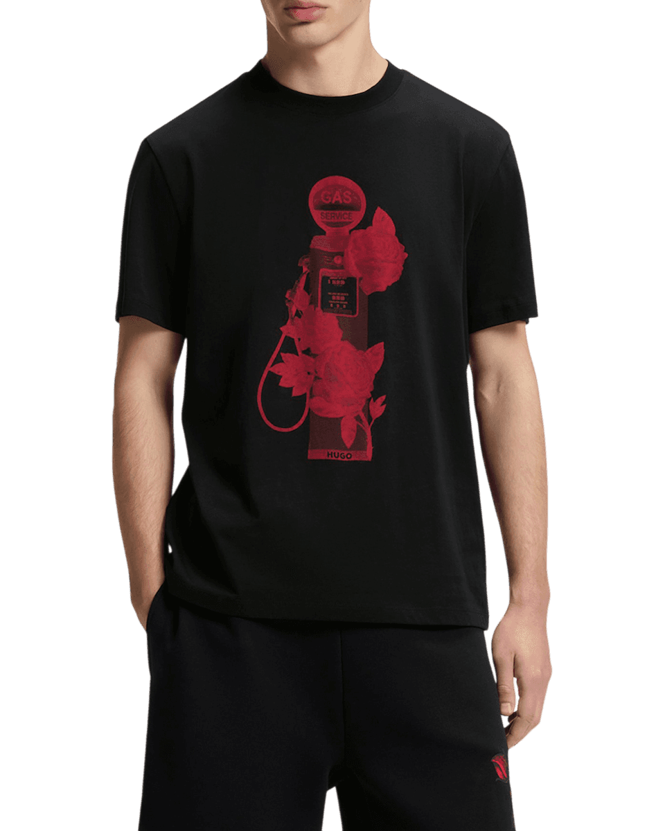 Ανδρικό Dikerd T-shirt Μαύρο HUGO 50564024-001