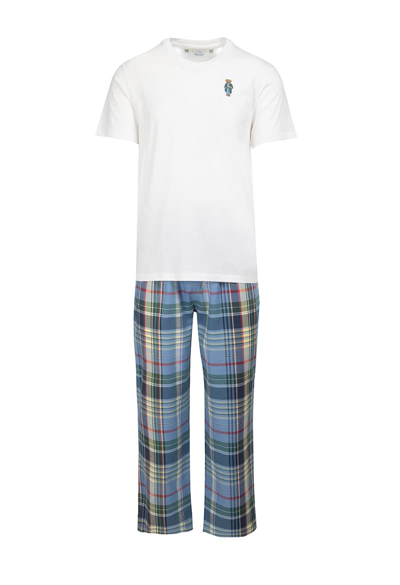 ΑΝΔΡΙΚΗ ΠΥΤΖΑΜΑ S/S SLEEP SET POLO RALPH LAUREN ΚΑΝΟΝΙΚΗ ΓΡΑΜΜΗ ΠΟΛΥΧΡΩΜΟ