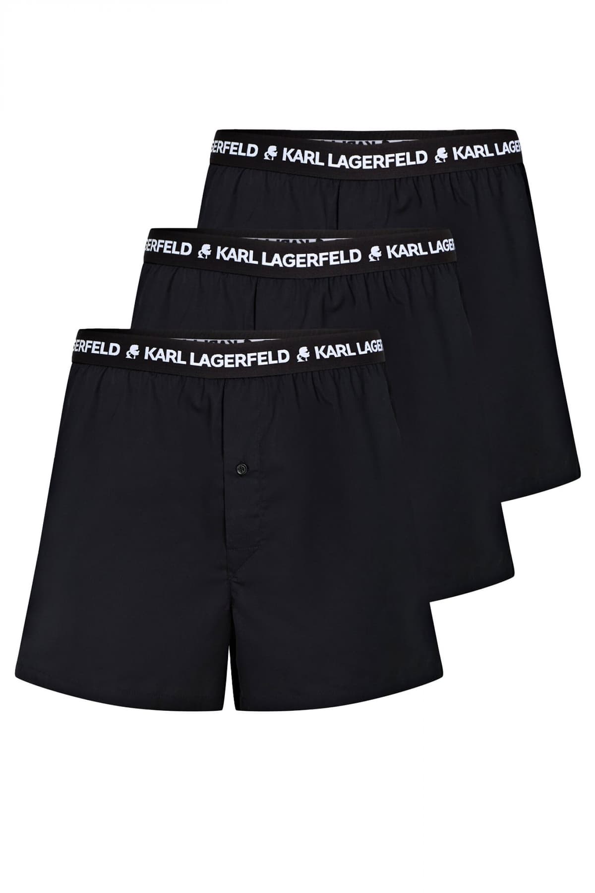 KARL LAGERFELD ΕΣΩΡΟΥΧΑ 3PACK TRUNK LOGO ΜΑΥΡΟ