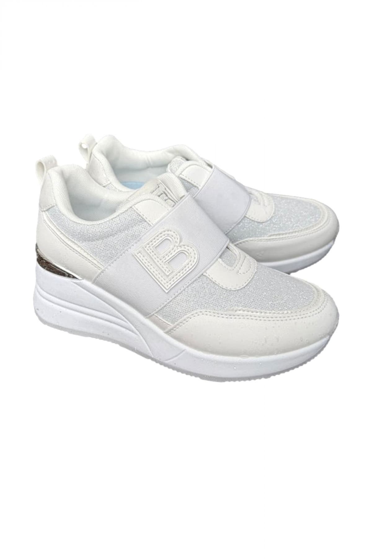 LAURA BIAGIOTTI ΠΑΠΟΥΤΣΙΑ SNEAKERS ΣΤΡΑΣ LOGO ΜΠΕΖ