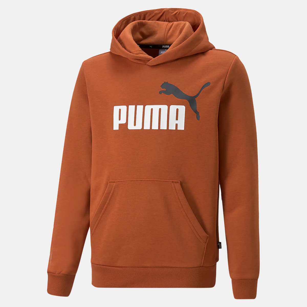 Puma Essentials+ Two Tone Big Logo Hoodie Καφε
