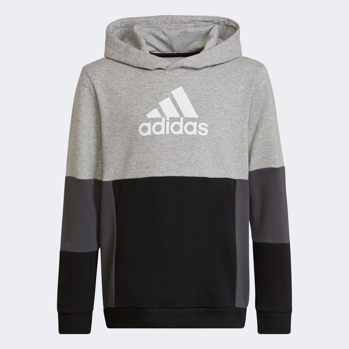 Boys' Adidas Colourblock Hoodie Γκρι