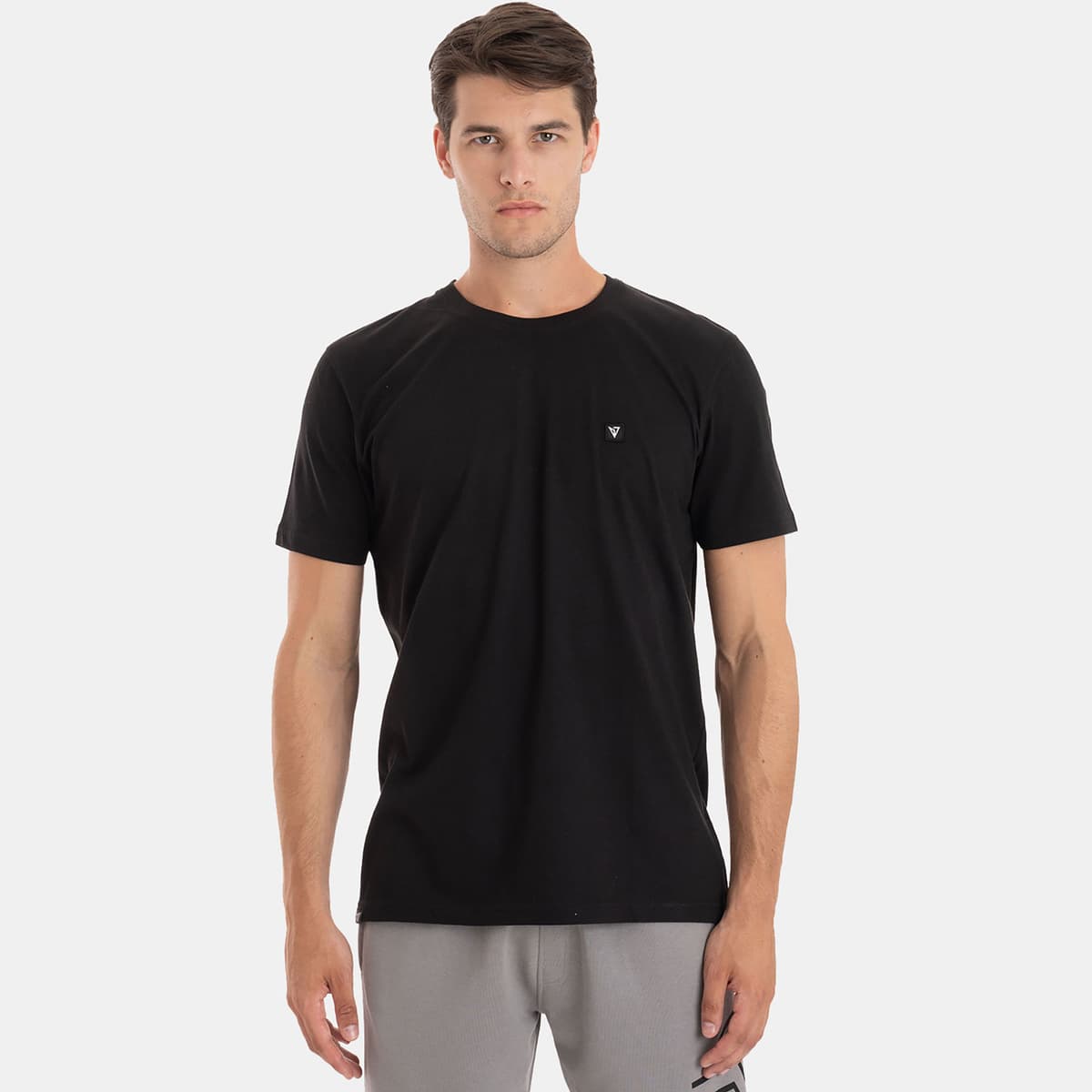 Magnetic North Basic Logo T-Shirt Μαυρο