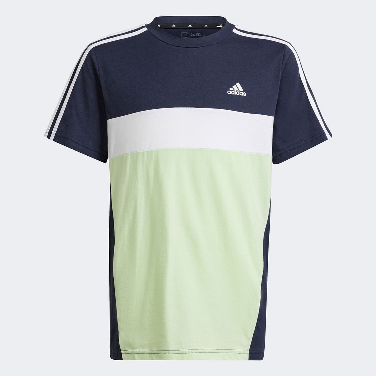 Adidas Kids Tiberio 3-Stripes Colorblock Cotton T-Shirt Μπλε