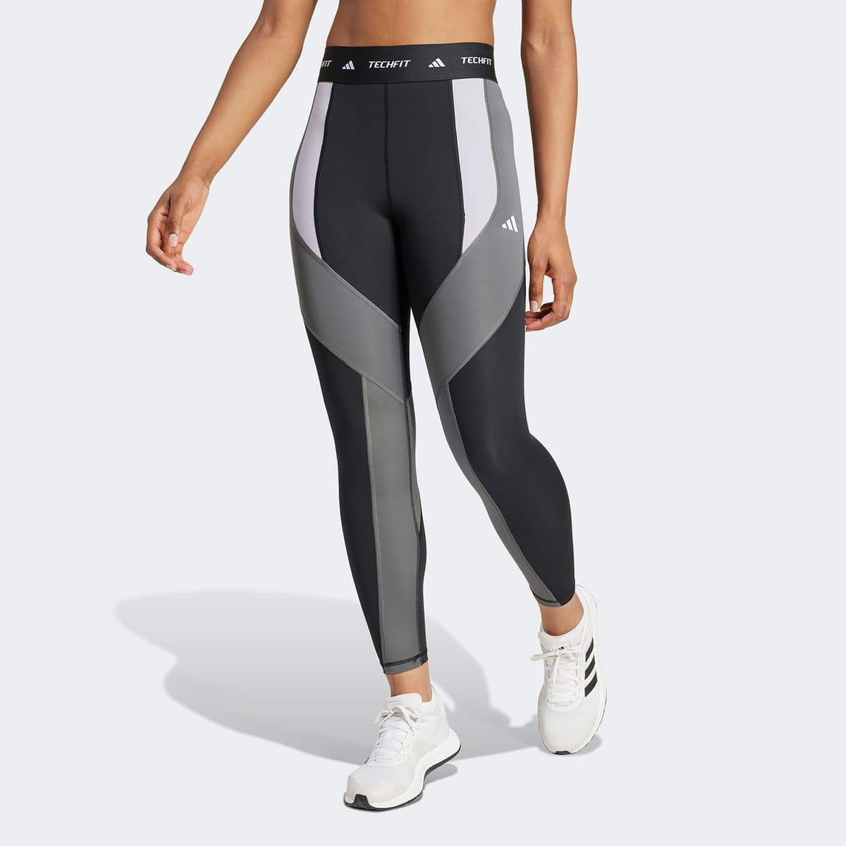 Adidas Techfit 7/8 Colorblock Leggings Μαυρο