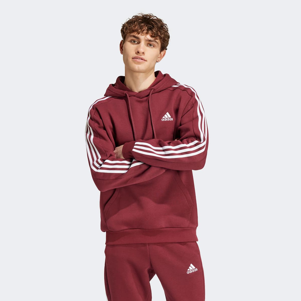 Men's Sports Hoodies & Sweatshirts Adidas Performance Red