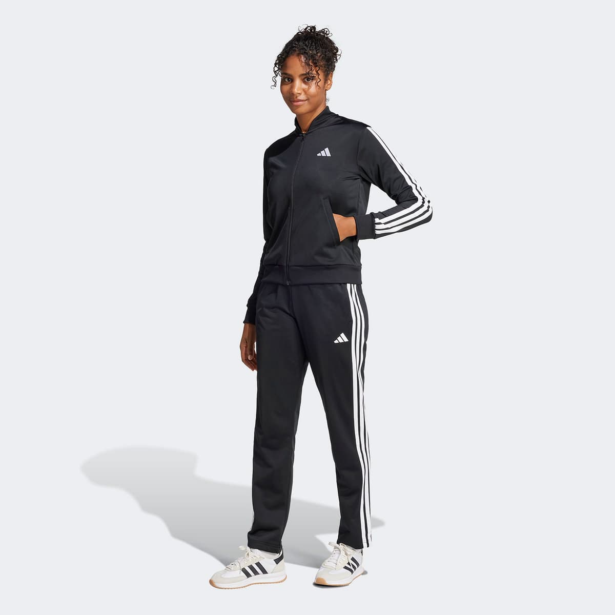 Adidas Essentials 3-Stripes Track Suit Μαυρο