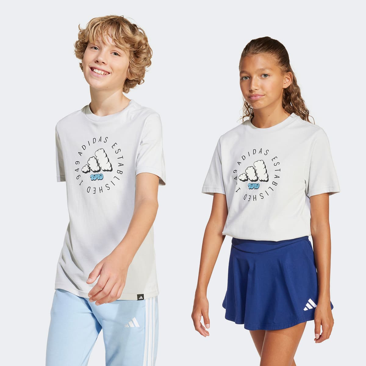 Adidas Kids Fun Graphic T-Shirt Γκρι