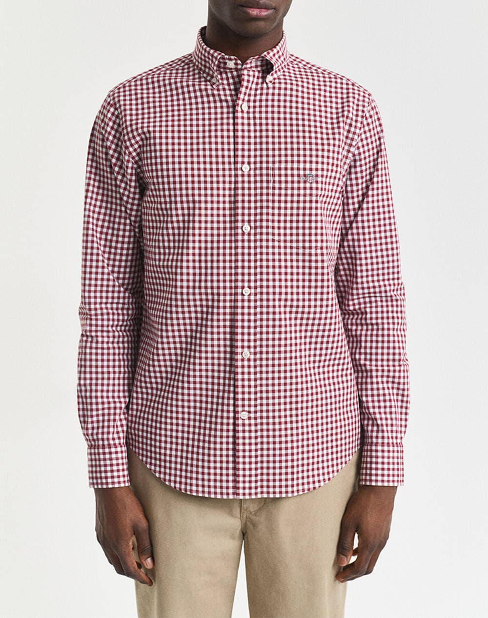GANT ΥΠΟΚΑΜΙΣΟ ΜΜ REG POPLIN GINGHAM SHIRT 3G3000120-604 RedWine