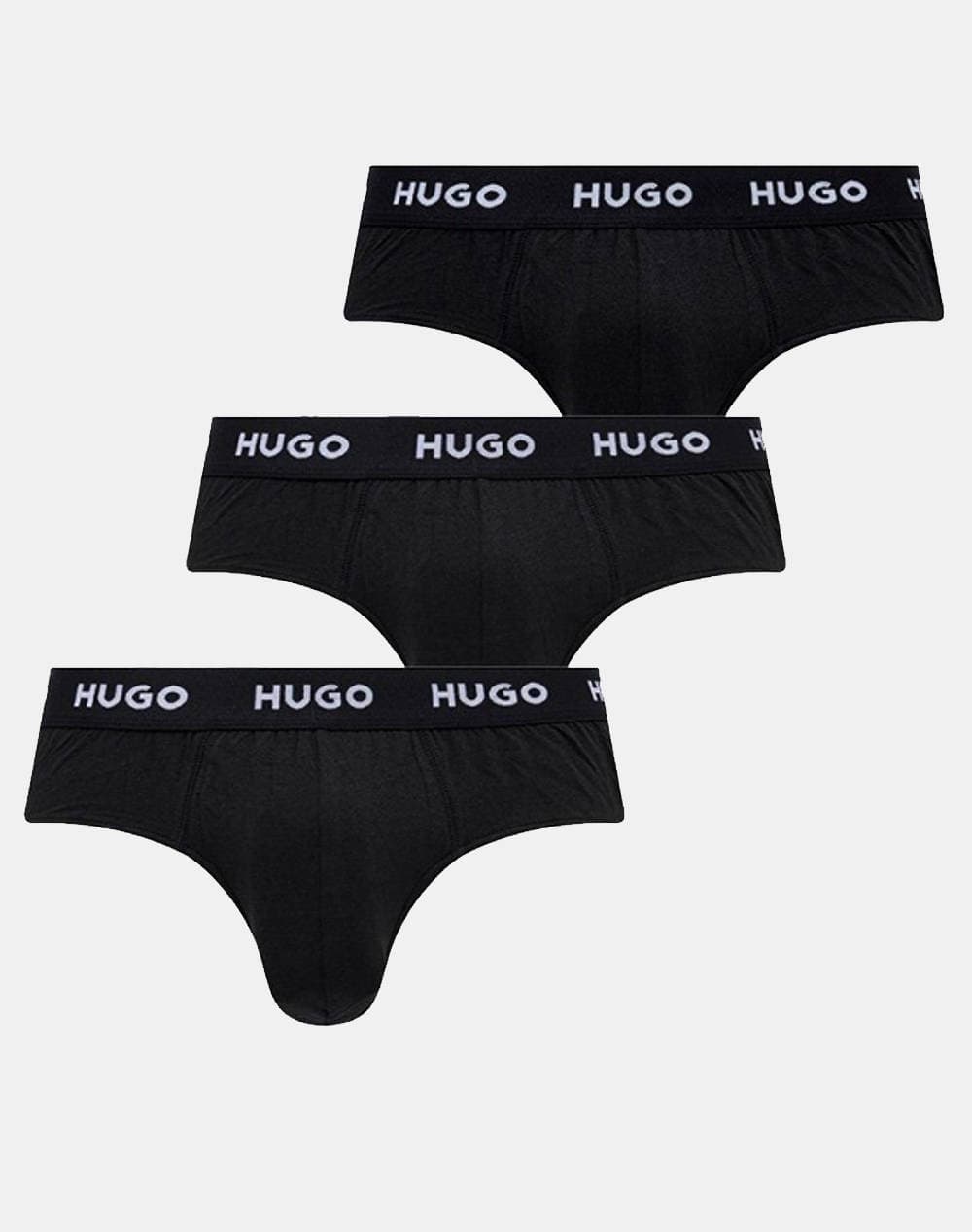 HUGO ΕΣΩΡΟΥΧΟ HIPBRIEF TRIPLETPACK 50469763-001 TotalBlack