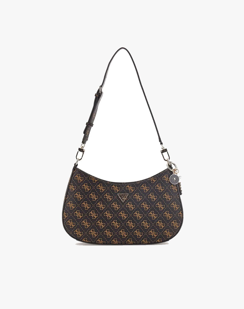 GUESS NOELLE II TOP ZIP SHOULDER BAG ΤΣΑΝΤΑ ΓΥΝΑΙΚΕΙΟ HWQG9672180-BNL DarkBrown