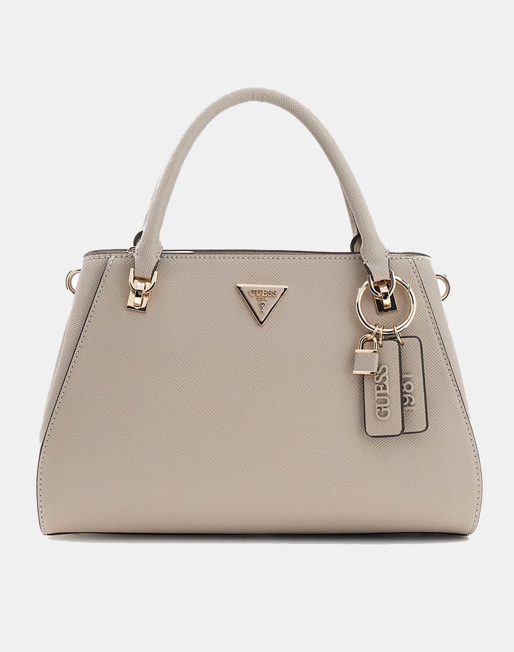 GUESS NOELLE II LUXURY SATCHEL ΤΣΑΝΤΑ ΓΥΝΑΙΚΕΙΟ HWZG9672070-TAU Biege