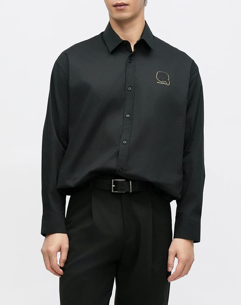 KARL LAGERFELD SHIRT CASUAL 605916-561600-990 Black