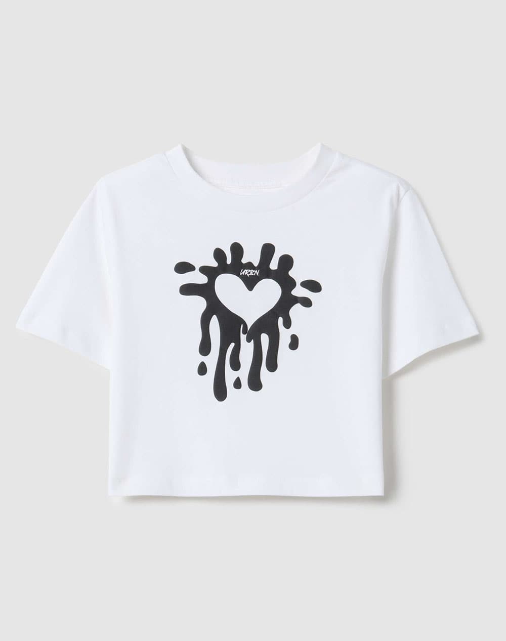 OVS TSH CROP BIO SOL MOD.Y 2552260-BRILLIANT WHITE White