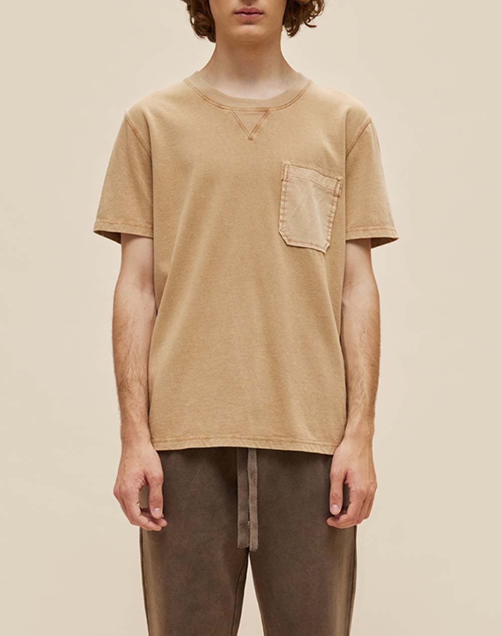 DIRTY LAUNDRY T SHIRT DLMT000513-VINTAGE CAMEL Camel