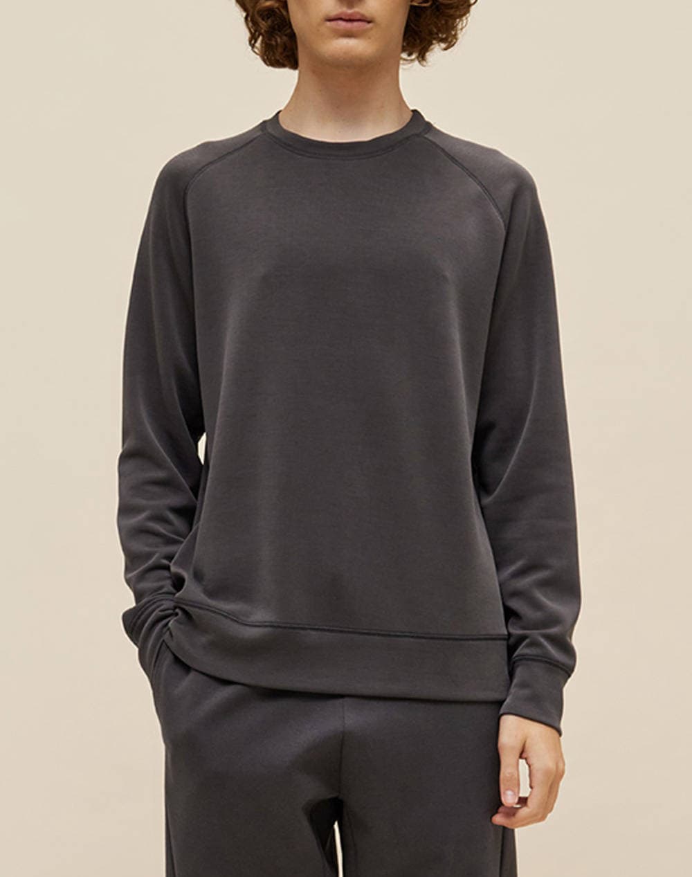 DIRTY LAUNDRY ΜΠΛΟΥΖΑ ΜΑΚΡΥ ΜΑΝΙΚΙ DLML000127-CHARCOAL DarkGray