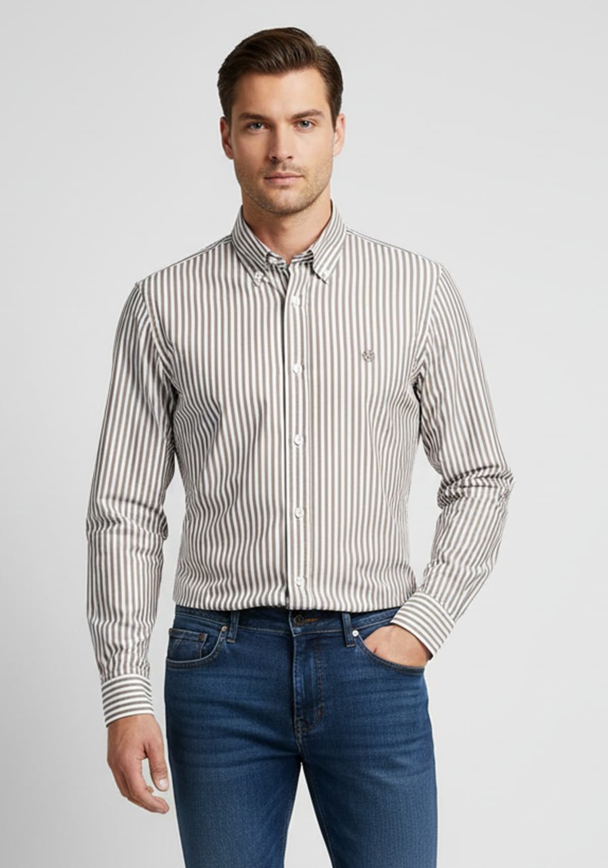 BOSS Πουκάμισο της σειράς H Roan - 50556085 252 Dark Beige