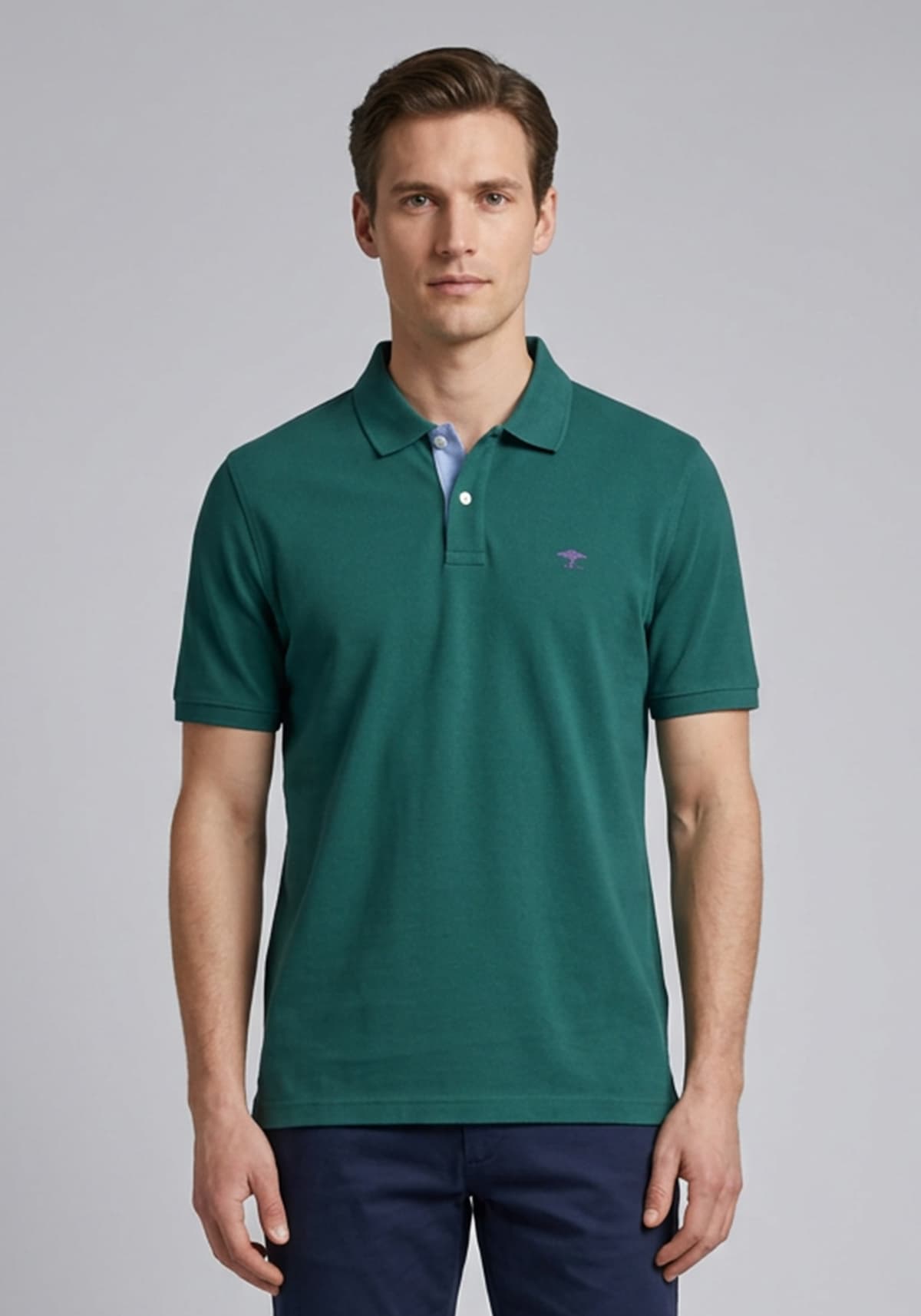 Fynch Hatton Polo Μπλούζα Supima Cotton - 9613 1700 727 Pine Green