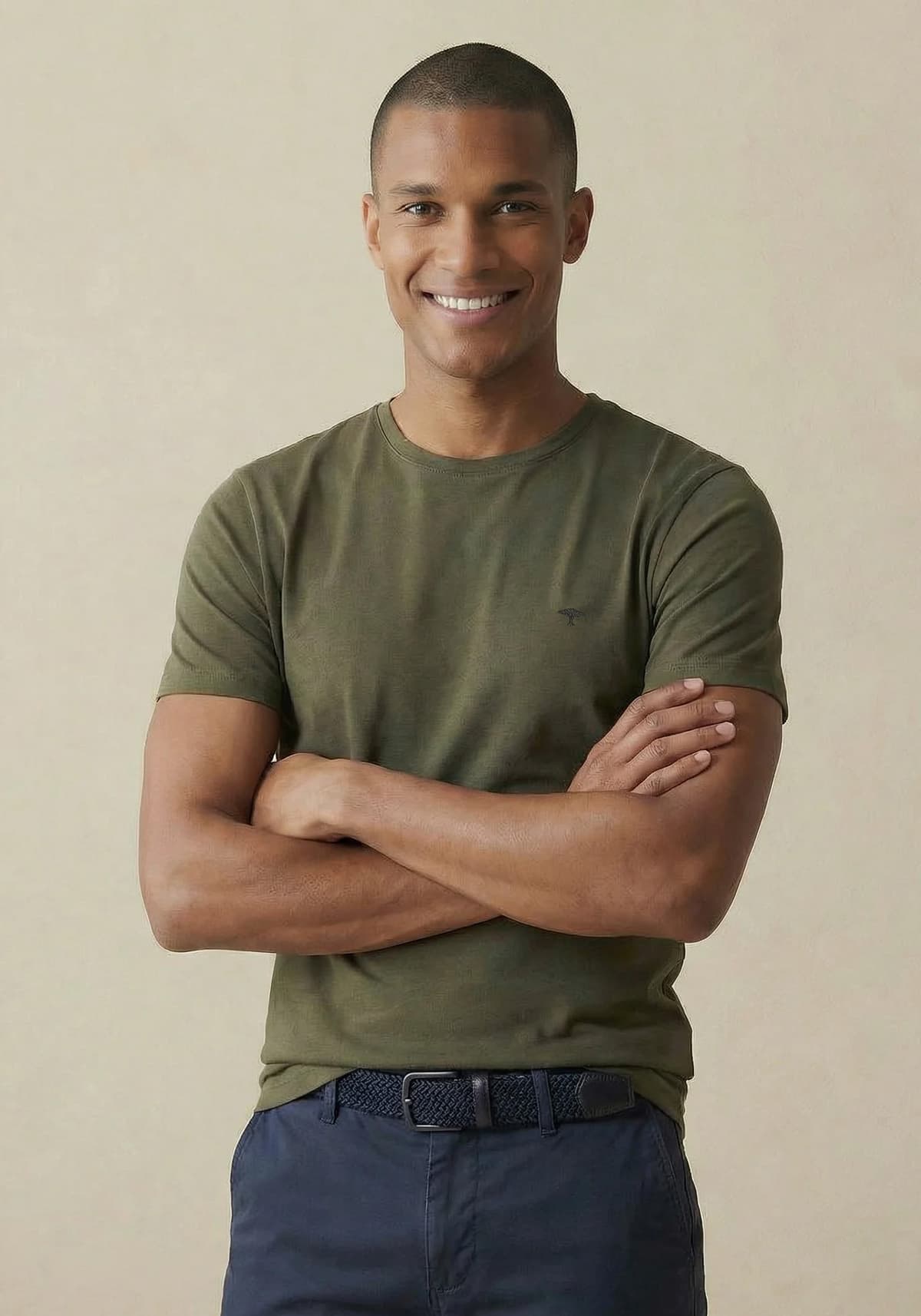 Fynch Hatton Μπλούζα Basic - 9613 1500 719 Dark Khaki