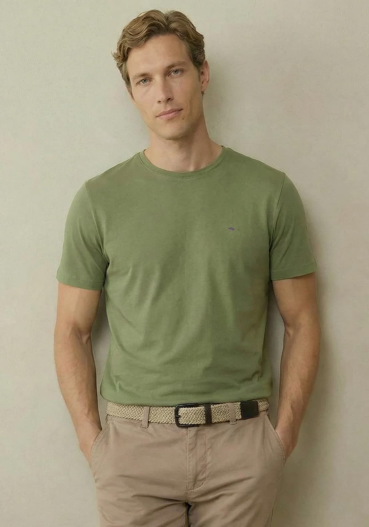 Fynch Hatton Μπλούζα Basic - 9613 1500 740 Avocado