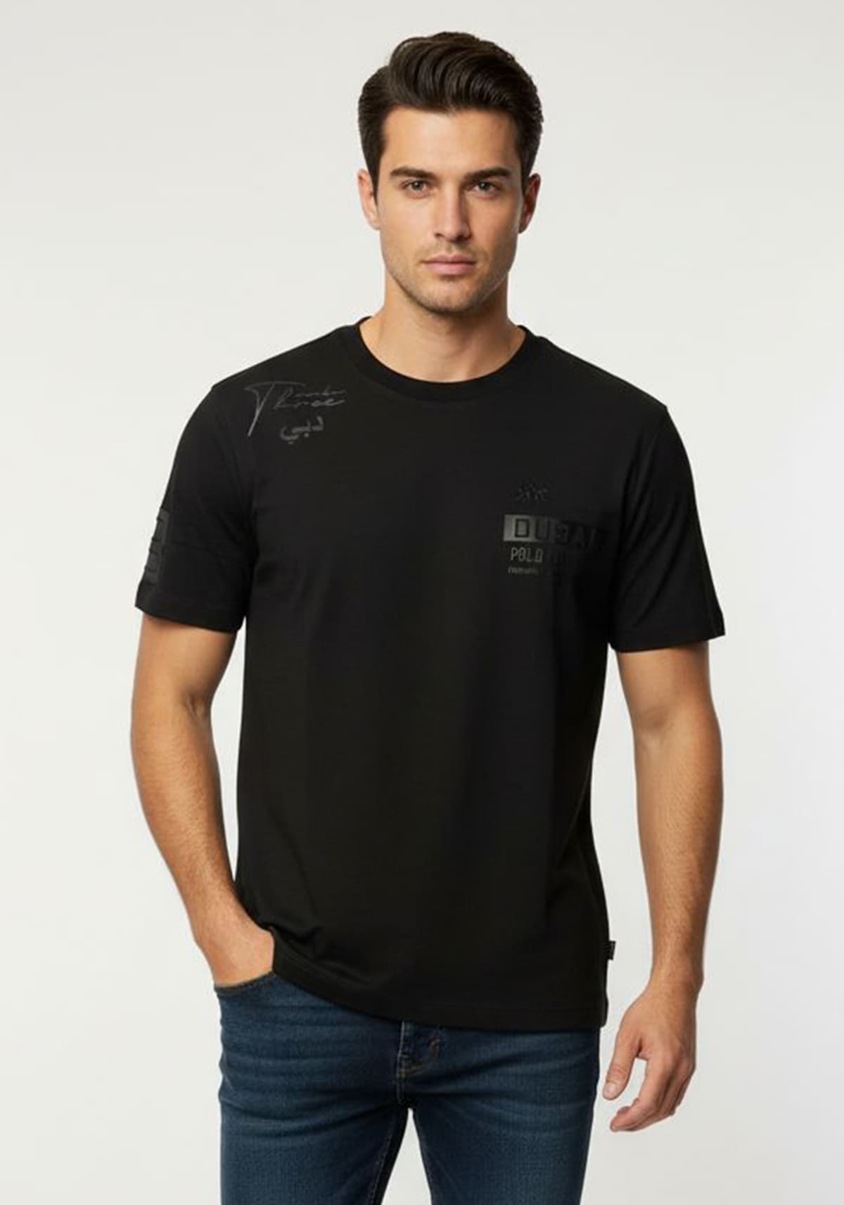 La Martina Μπλούζα HE - MCR300 JS409 09999 Black