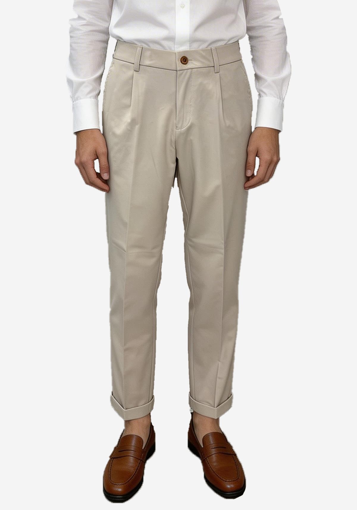 Men's Pants Versace 19.69 Abbigliamento Sportivo Srl Beige