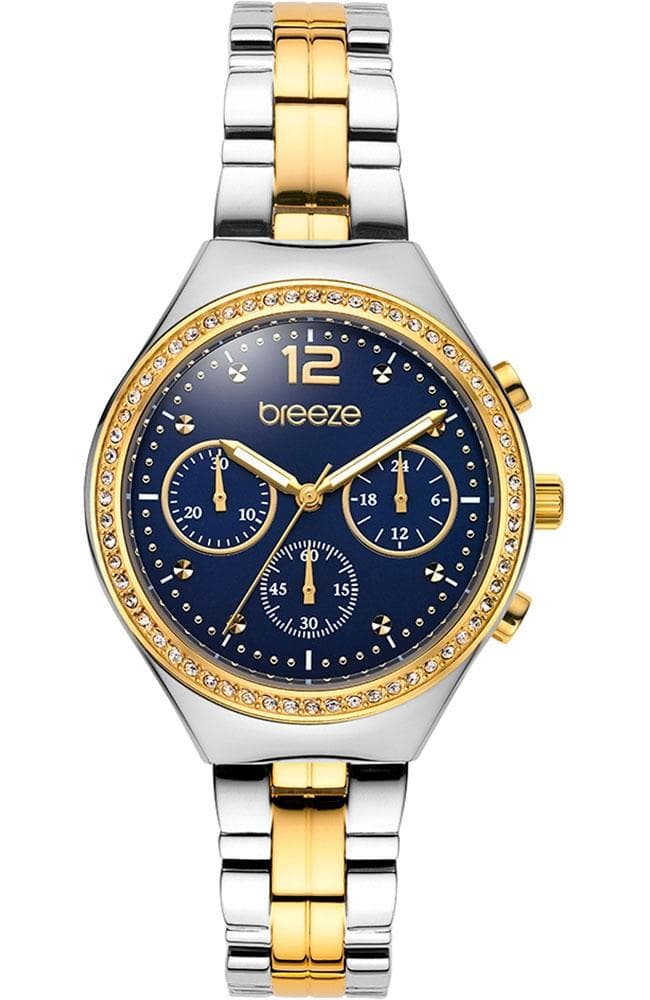 BREEZE Absolute Chronograph - 712561.3, Silver & Gold case with Stainless Steel Bracelet