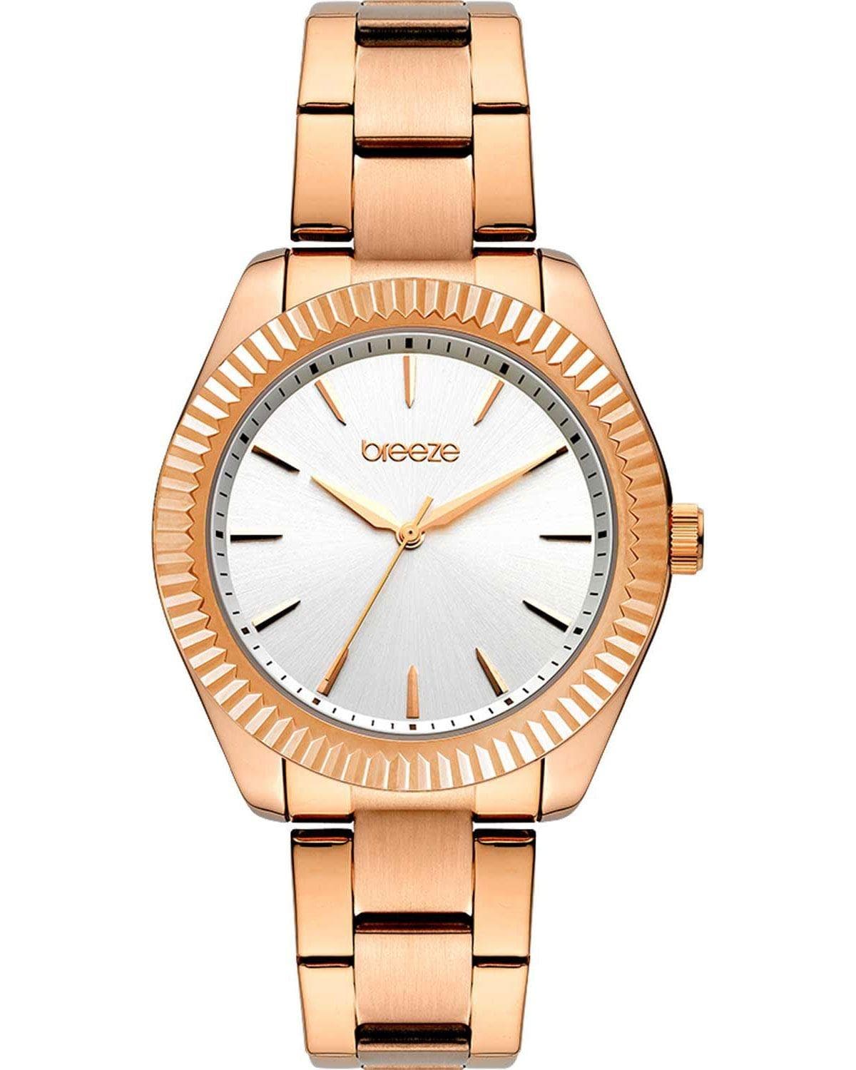 BREEZE Elitistic - 212411.8, Rose Gold case with Stainless Steel Bracelet