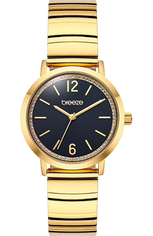 BREEZE Halo - 212571.2, Gold case with Stainless Steel Bracelet