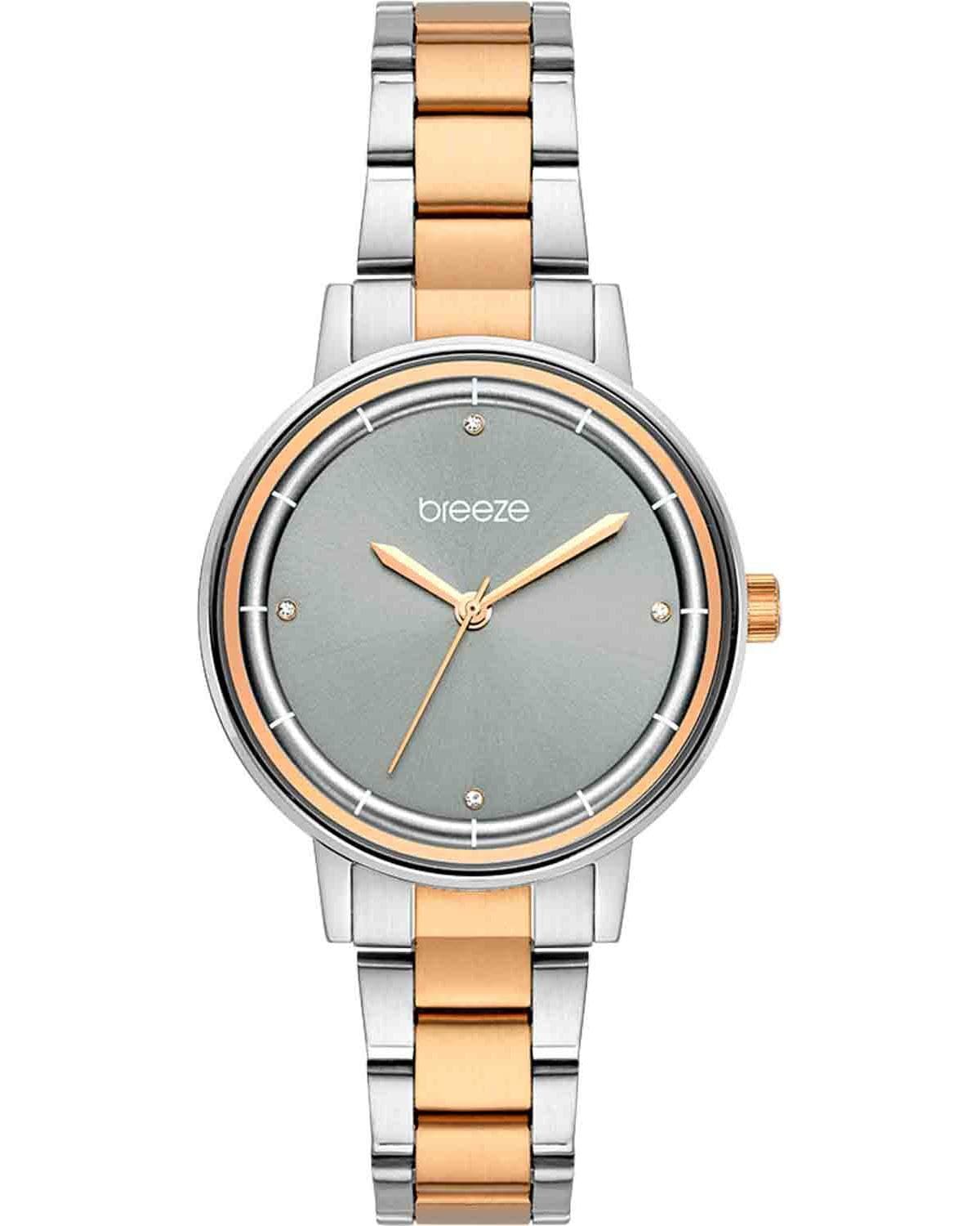 BREEZE Mystique Crystals - 712381.6, Silver case with Stainless Steel Bracelet