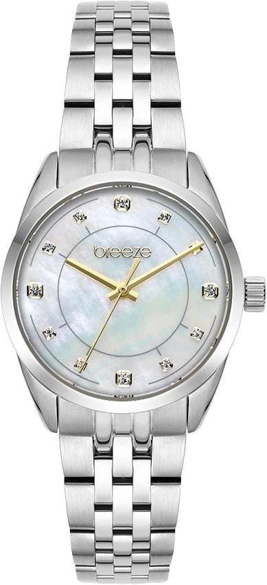 BREEZE Ocealis Crystals - 612611.1, Silver case with Stainless Steel Bracelet