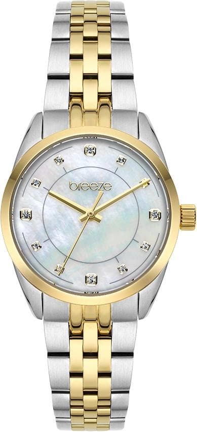 BREEZE Ocealis Crystals - 712611.1, Silver case with Stainless Steel Bracelet