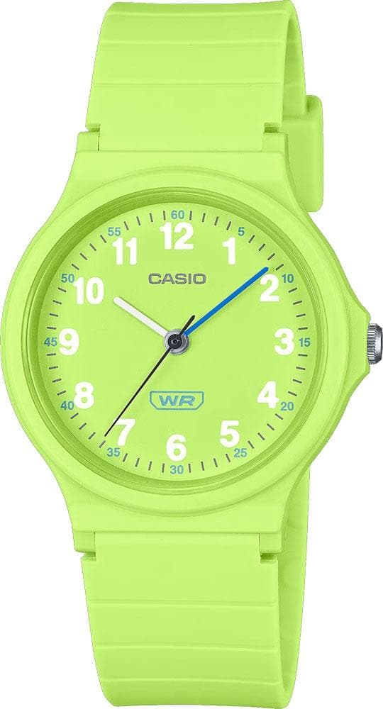 CASIO Collection - LQ-24B-3BEF, Light Green case with Light Green Rubber Strap
