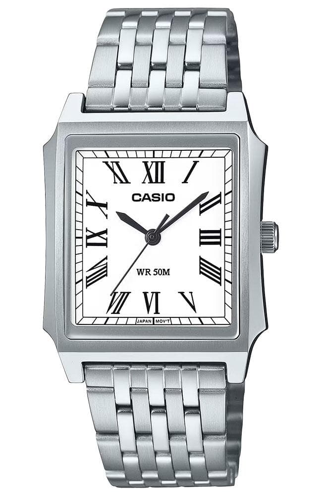 CASIO Collection Mens - MTP-B190D-7BVEF, Silver case with Stainless Steel Bracelet