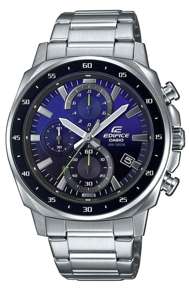 CASIO Edifice Chronograph - EFV-600D-2AVEF, Silver case with Stainless Steel Bracelet