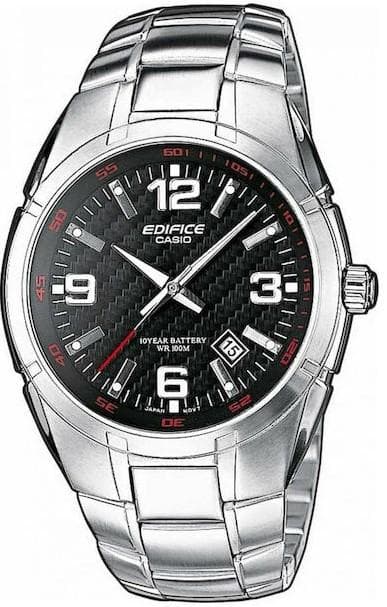 CASIO Edifice - EF-125D-1AVEG, Silver case with Stainless Steel Bracelet