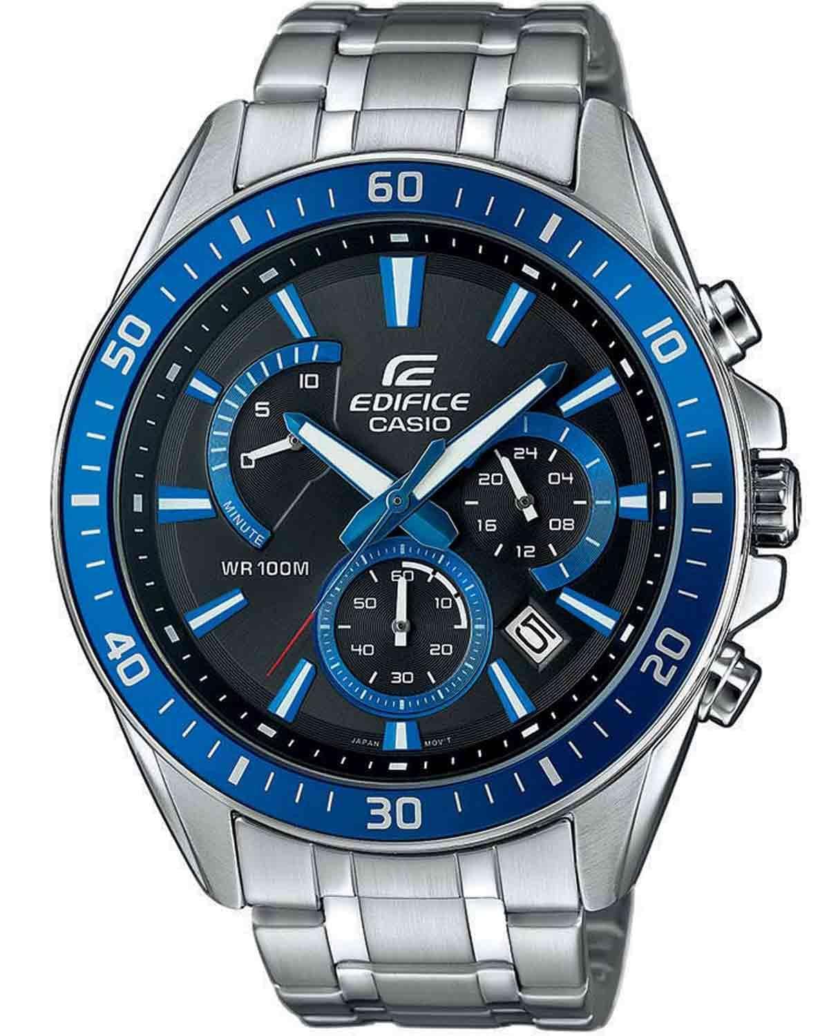 CASIO Edifice Chronograph - EFR-552D-1A2VUEF Silver case, with Stainless Steel Bracelet