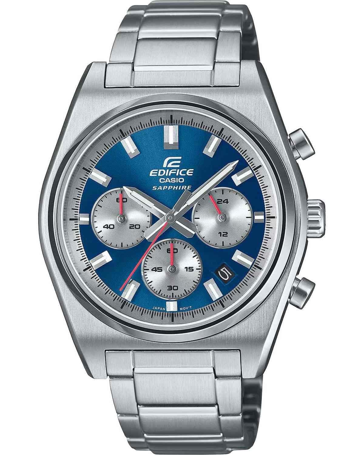 CASIO Edifice Motorsports Chronograph - EFB-730D-2AVUEF, Silver case with Stainless Steel Bracelet