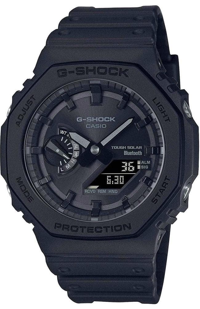 CASIO G-Shock Bluetooth Solar Black Rubber Chronograph GA-B2100-1A1ER